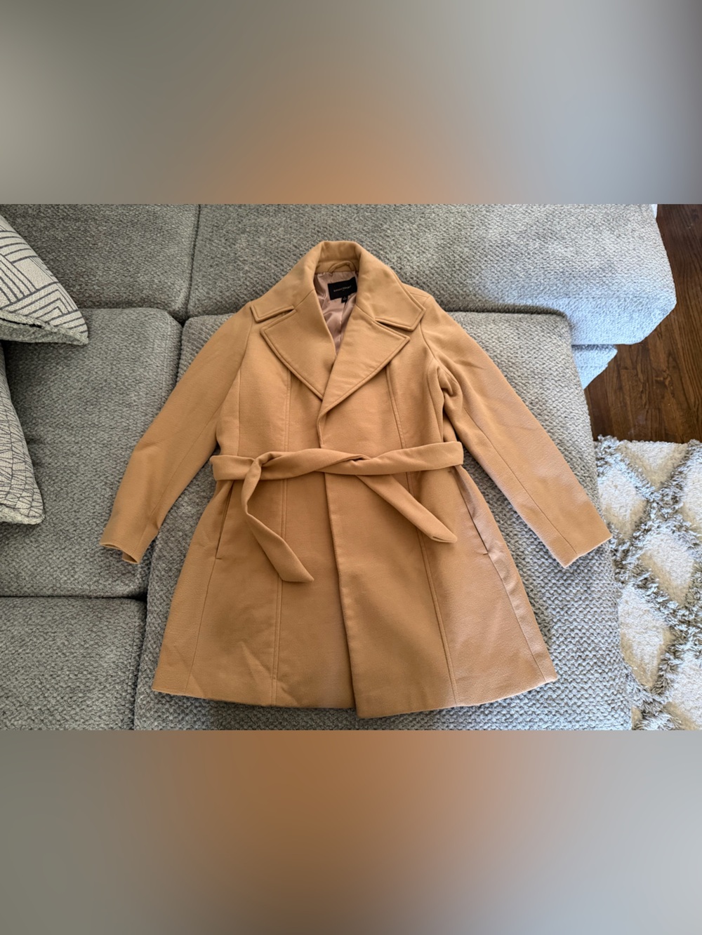 Banana Republic Camel Tie-Waist Trench Coat